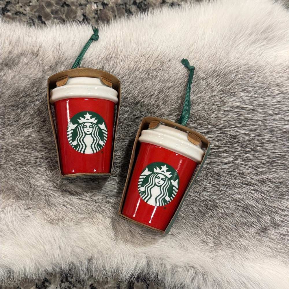 Starbucks Festive Red Cup Ornaments